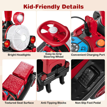 12V Kids Ride on Car, 2-Seater Children Electric Vehicle