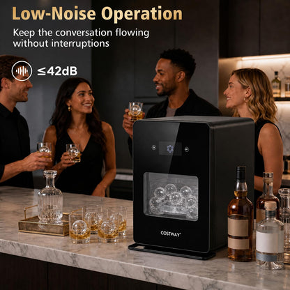5 cm Ice Ball Maker with Self-Cleaning for Whiskey Cocktail Home Bar