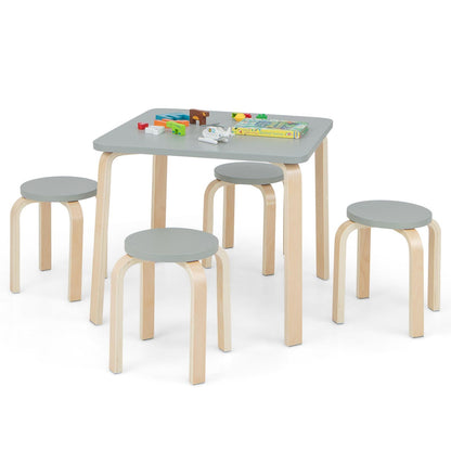 5-Piece Kids Table and Chair Sets for Play Room