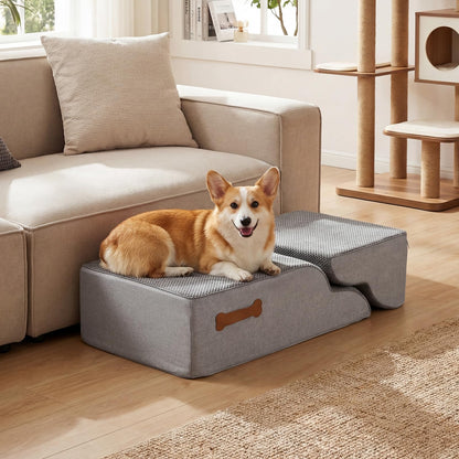 Dog Steps for Bed, 4/5-Step Modular Dog Stairs with Non-slip Bottom