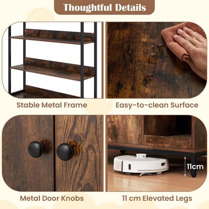 Hidden Cats Washroom Furniture with 3-tier Storage Shelves