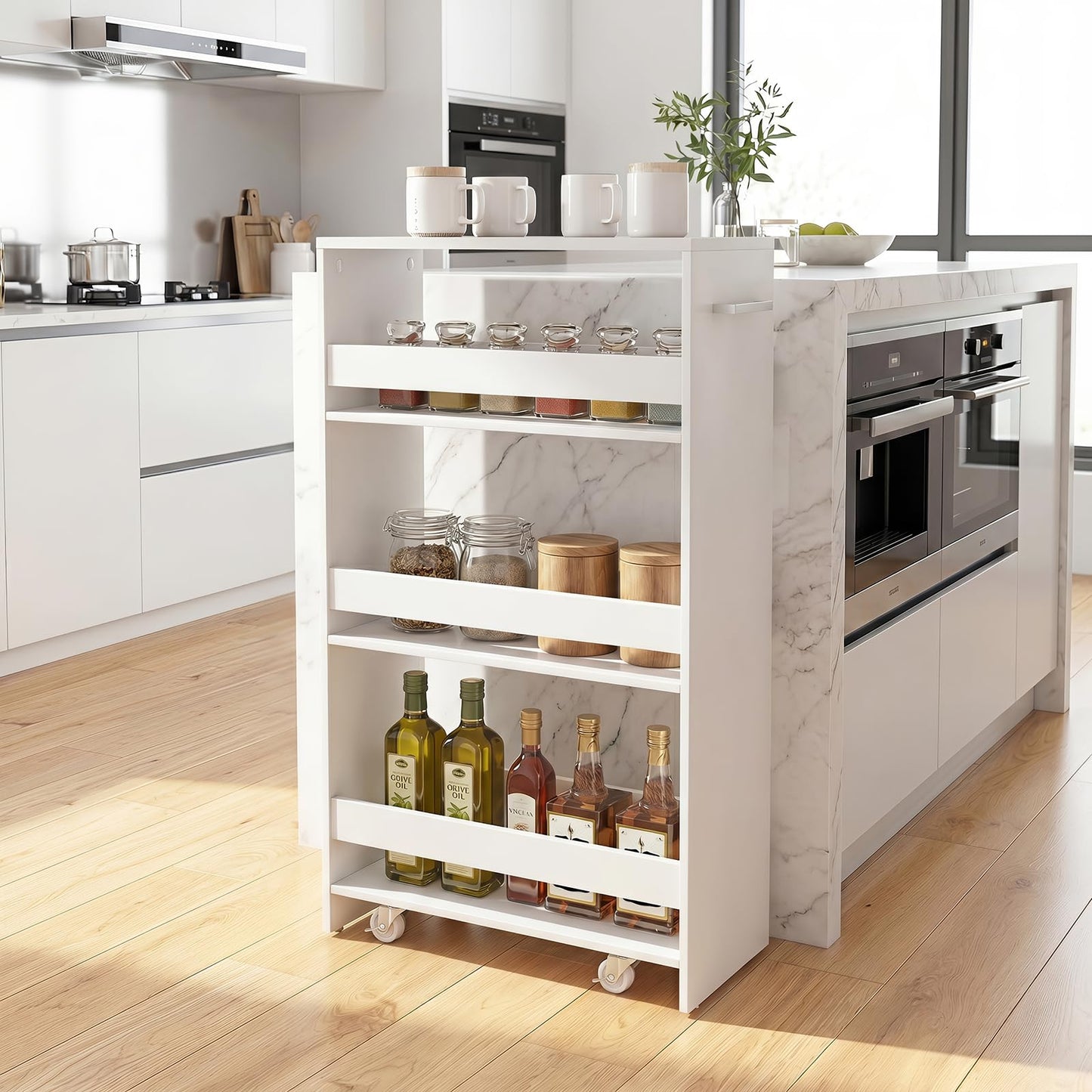 GiantexUK 4-Tier Kitchen Storage Trolley