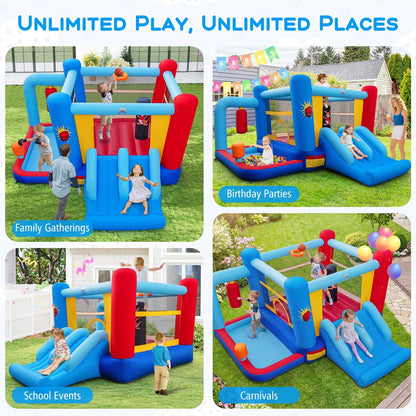 Kids Bouncy Castle, Inflatable Bounce House with Slide