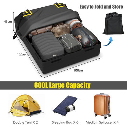 21 Cubic 100% Waterproof Roofing Cargo Carrier with Anti-Slip Mat