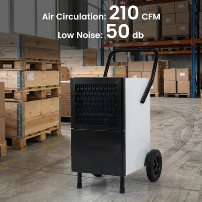 80L/Day Commercial Dehumidifier, 400m² Coverage Industrial Dehumidifiers