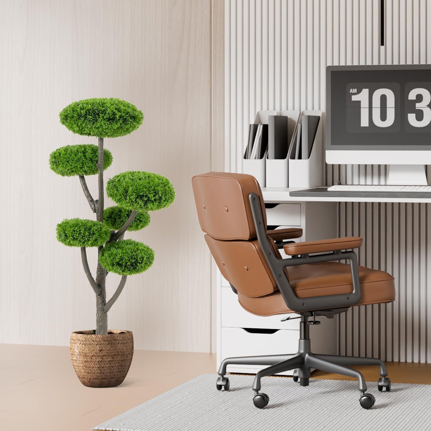 Artificial Cypress Topiary Ball Tree for Home Office