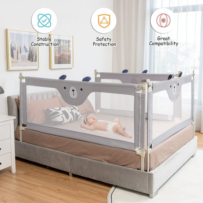 Anti-Fall Protection Mesh Guardrail for Toddlers Kids