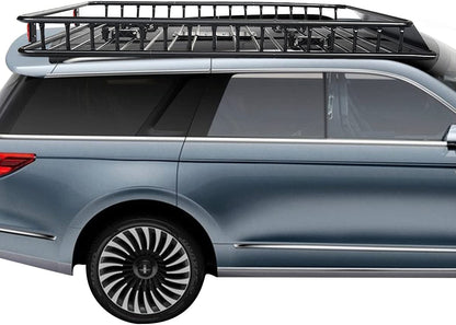 GiantexUK 116-162x99x15cm Expandable Steel Roof Rack Basket