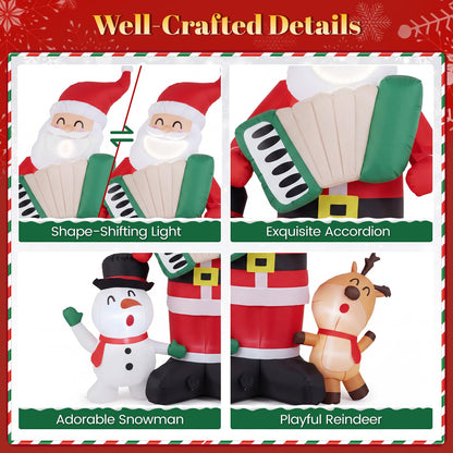 Inflatable Christmas Santa Claus, 8FT Self Inflating Xmas Decoration