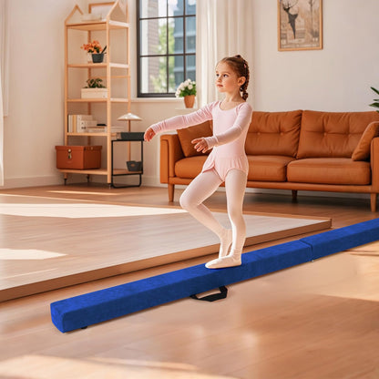 8 FT Folding Gymnastic Beam with Anti-slip Base for Toddler