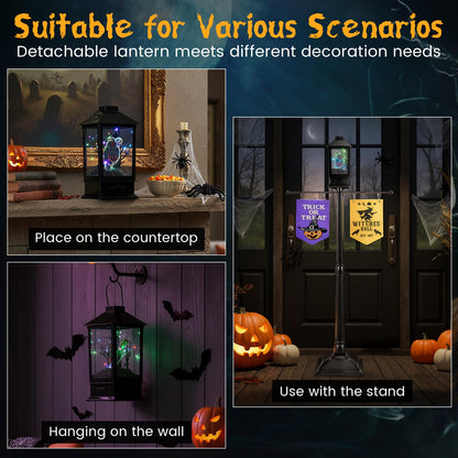 156 CM Halloween Lamp Post Sound-Activated Halloween Street Lamp