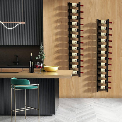 Wall Mounted Metal Wine Rack Organizer for Liquor and Champagne
