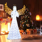 Light-up Winged Holiday Figure with 150 LED Lights Zip Ties and Ground Stakes