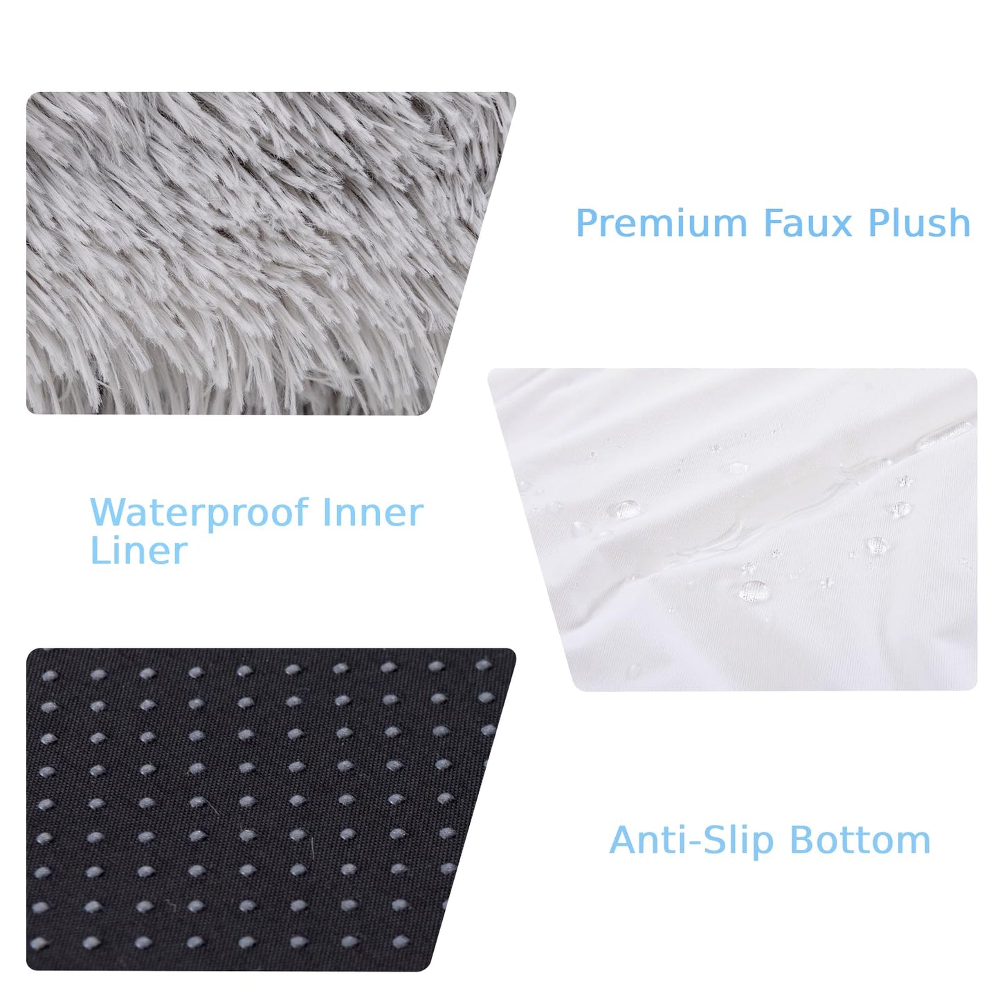 Human Dog Bed with Soft Blanket and Present Plump Pillow