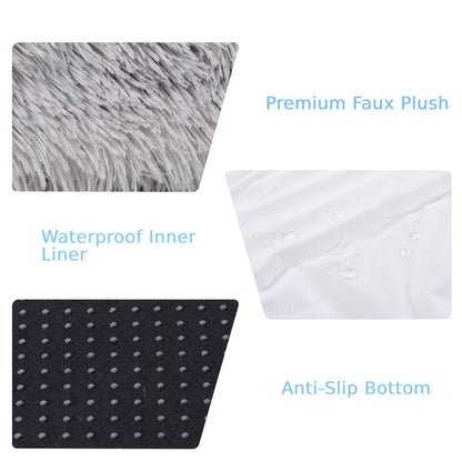 Human Dog Bed with Soft Blanket and Present Plump Pillow