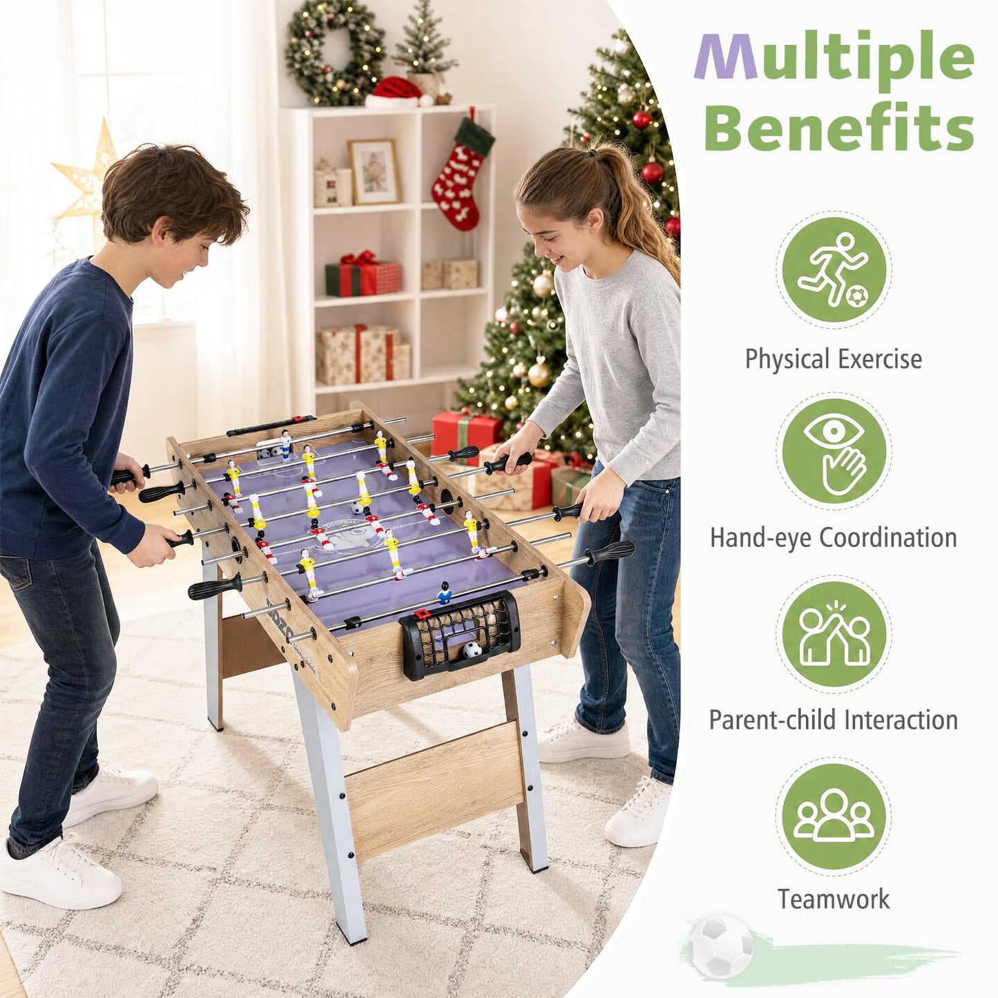 Mini Foosball Table, Kids Table Top Football Game