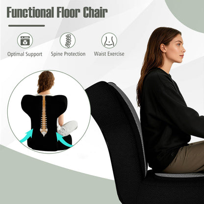 Lazy Sofa Chair with Adjustable Headrest and Backrest
