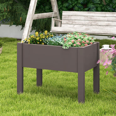 Raised Garden Bed 53L Self-Watering Planter Box with Water Level Monitor