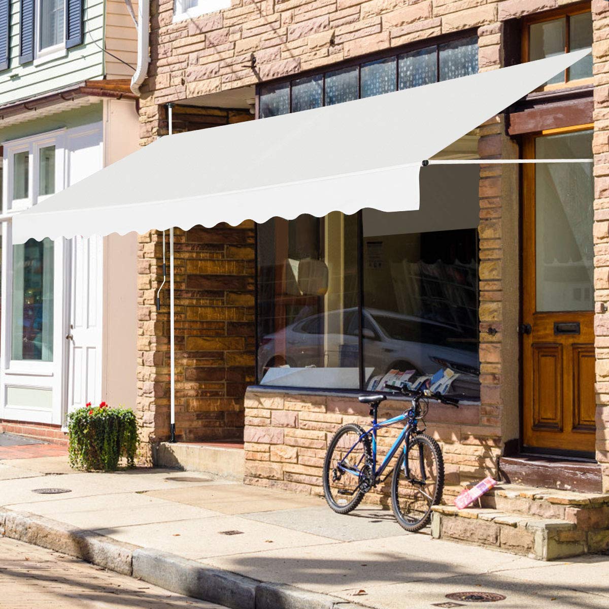 Telescopic Awning Sun Shade Retractable Canopy Sun Shelter for Window Balcony Garden