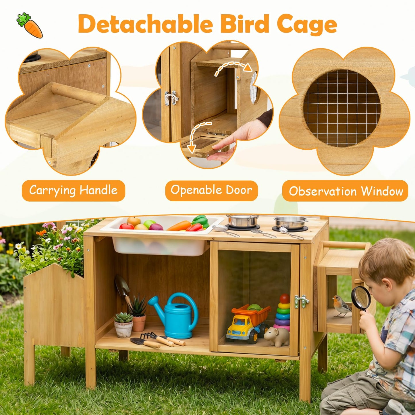 Mud Kitchen, Outdoor Kids Play Kitchen
