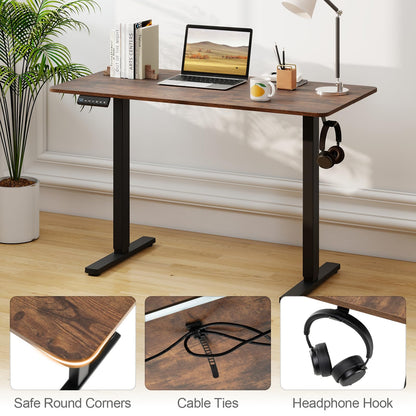 Electric Height Adjustable Standing Desk, 120 x 60cm Sit Stand Desk