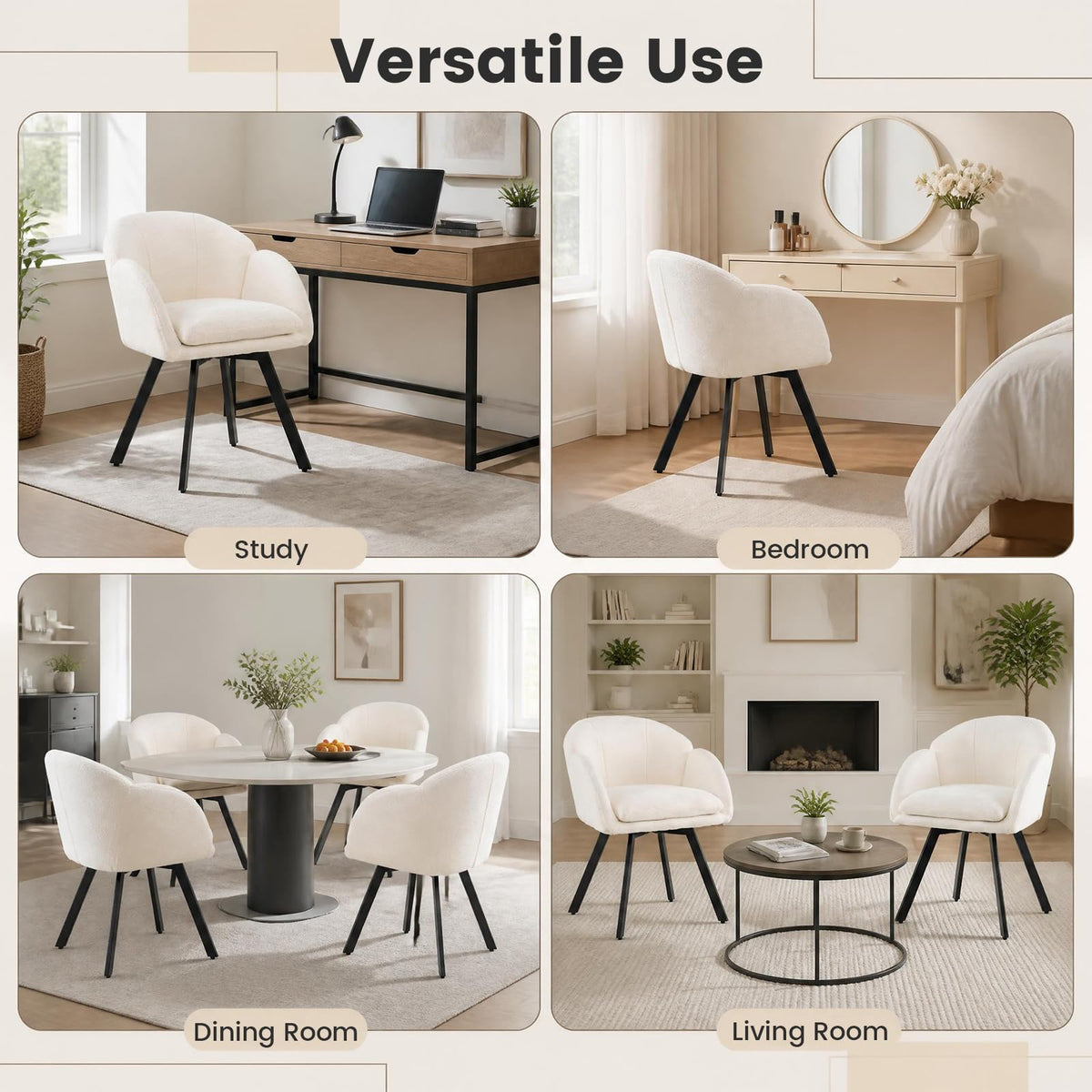 360° Swivel Accent Chair, Upholstered Chenille Armchair