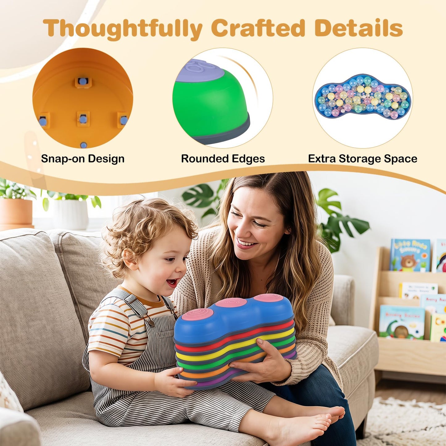 Kids Stepping Stones, Stackable Balance Blocks