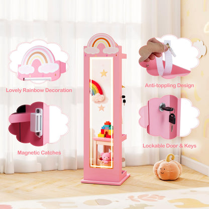 Kids Jewelry Cabinet Standing Children Jewelry Organizer
