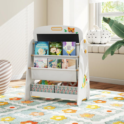 Kids Art Easel and Chair Set with Magnetic Whiteboard