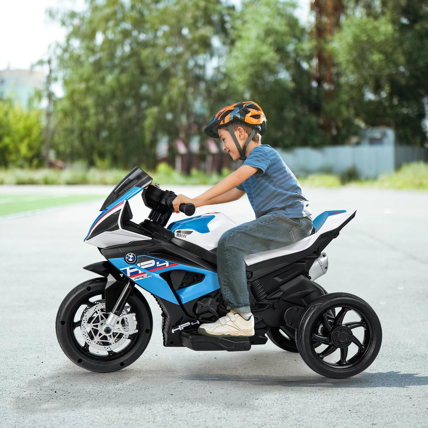 12V Kids Motorcycle Ride-On Toy with Music and Headlight