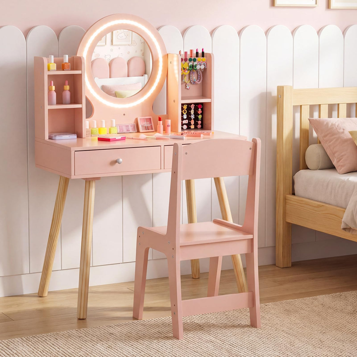 Kids Dressing Table, Girls Vanity Set