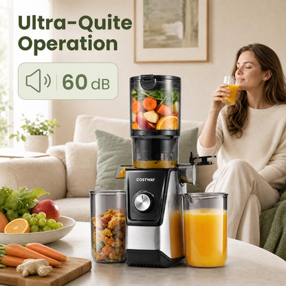 Cold Press Juicer Machine, Self-Feeding Juicer