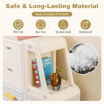 Kids Toy Storage Organizer with 4 Pull-out Drawers