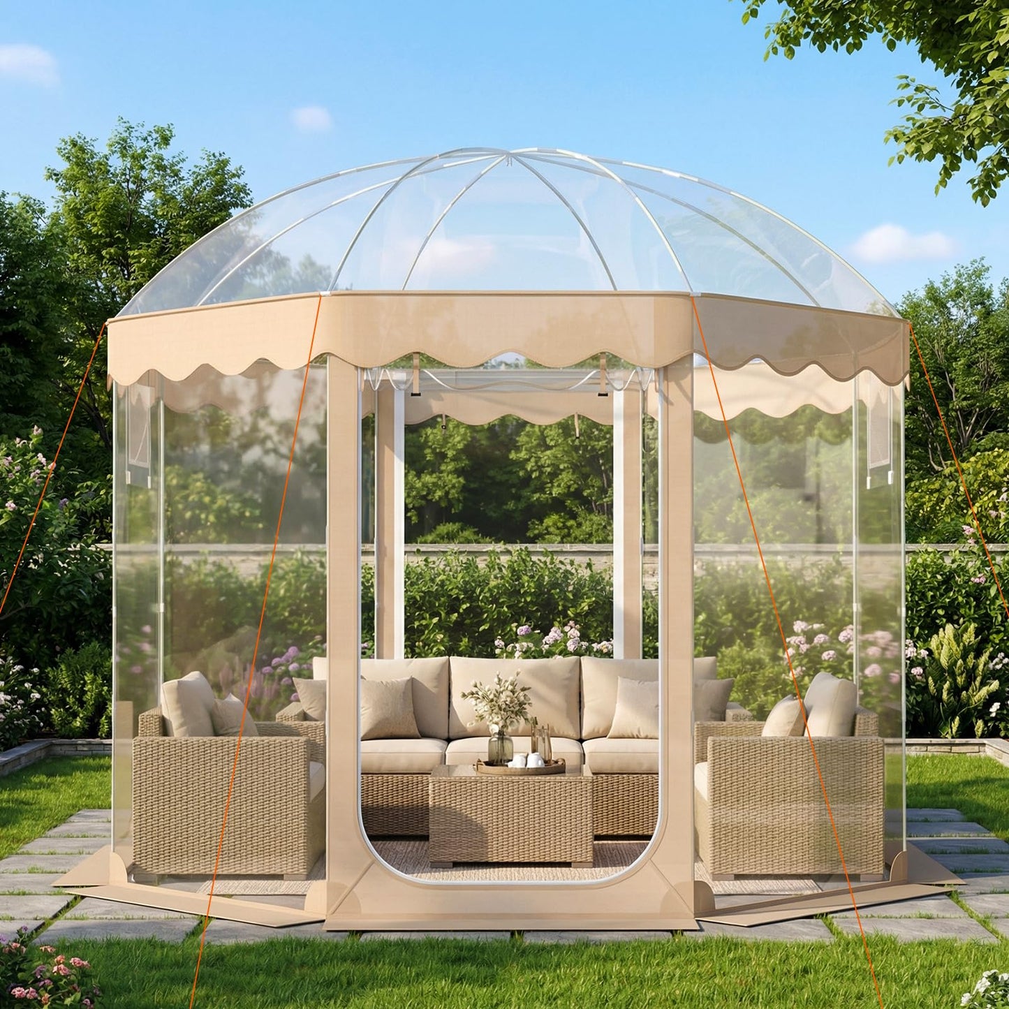 Pop up Bubble Tent, All Weather Sport Shelter Screen House with Carrying Bag