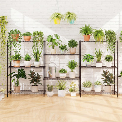 4/5-Tier Wire Shelving Unit Adjustable Metal Storage Shelves