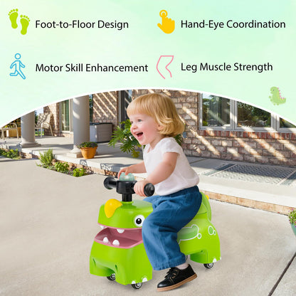 Toddler Ride on Toy with Under Seat Storage with Music and Lights