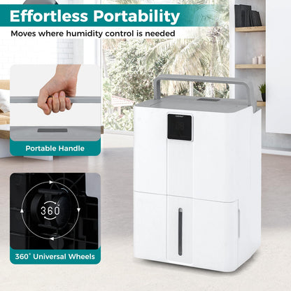 40L Dehumidifier for Home 50 M2 Portable Dehumidifier with 3 Modes