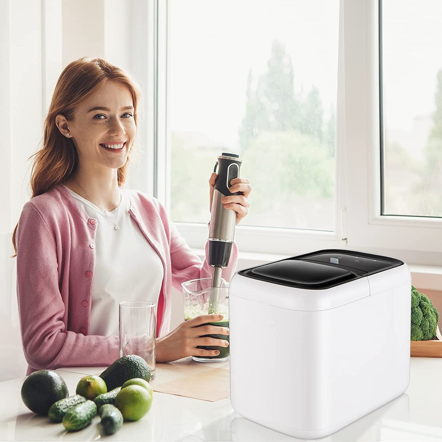 GiantexUK Ice Maker, 15kg/24H Countertop Ice Machine with Self-Cleaning Function