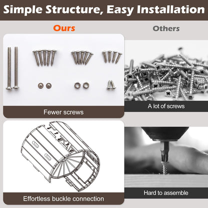 142 Large Outdoor Compost Tumbler with Dual Chambers