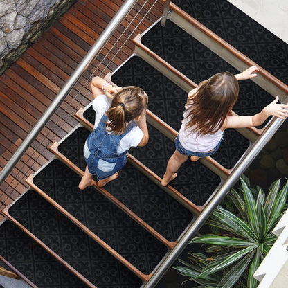 15 Pack Indoor Stair Runners Safety Rug with Reusable Adhesive