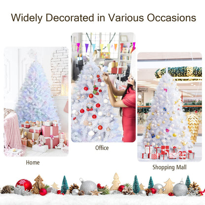 150CM White Hinged Artificial Christmas Tree with 792 Tips