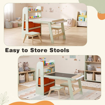 Kids Art Table and Chair Set, Children Activity Table