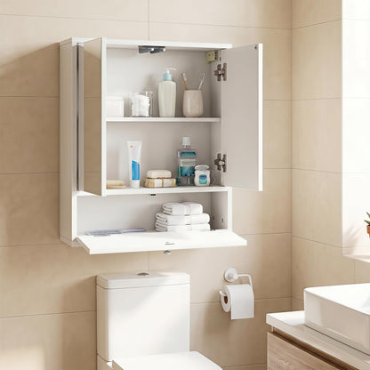 Bathroom Mirror Cabinet, Wall Mounted Storage Cupboard