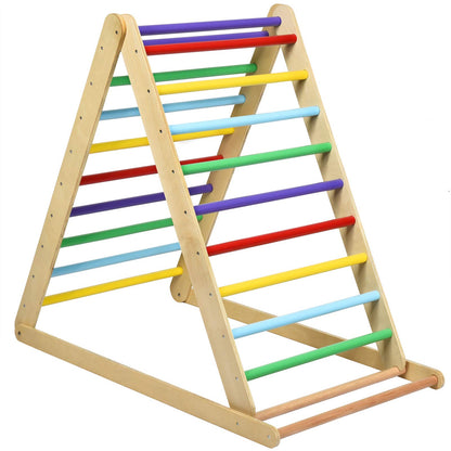 Wooden Climbing Ladder with Ramp for Kindergarten or Home