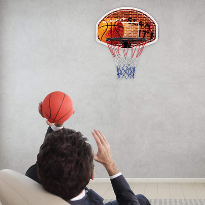 Indoor Outdoor Wall Mounted Basketball Hoop for Kids Adults