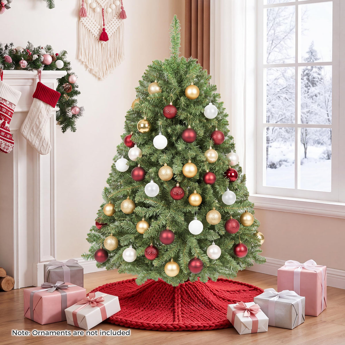 4FT Artificial Christmas Tree, Realistic Full Xmas Tree