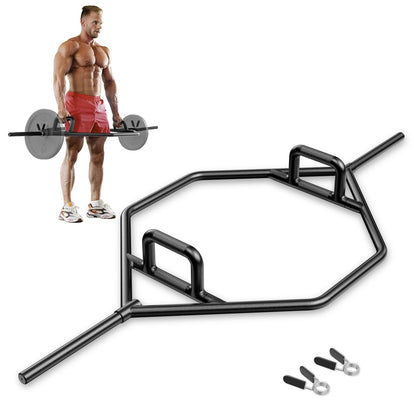 Olympic Hex Trap Bar with Flat or Raised Knurled Handles
