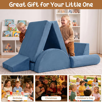 Kids Play Couch, 13-Piece Modular Toddler Soft Foam Playset
