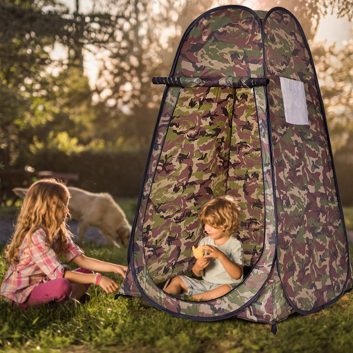 Outdoor Pop up Tent with Mesh Window Storage Bag
