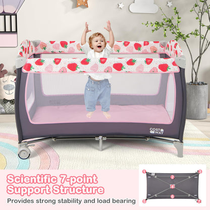 4 in 1 Foldable Travel Cot